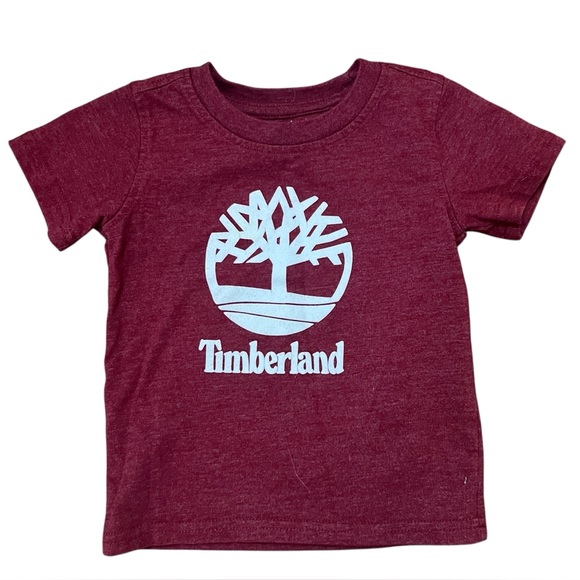 Timberland Other - 18M Timberland Toddler Boy T-Shirt Red And White Logo Tee Size 18 Months